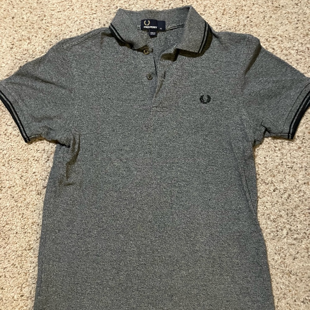 Fred Perry Charcoal Polo Shirt for Men